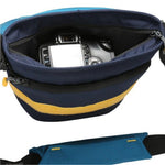 Vanguard Sydney II 15BL blu borsa fotografica interno borsa fotografica con fotocamera