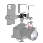 3 accessori per il montaggio a piastra rapida con smartphone e fotocamera
