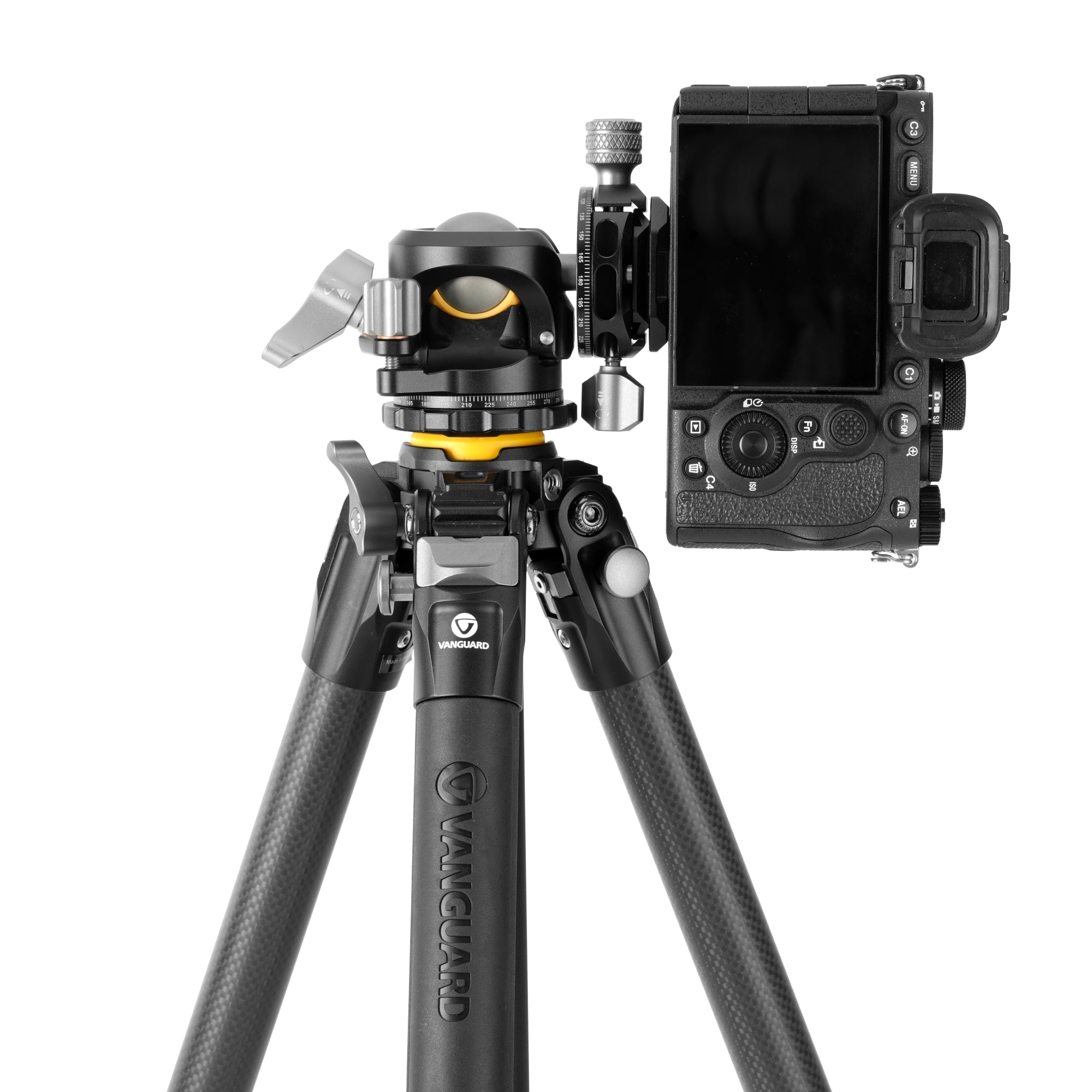 Velbon - Treppiede con Testa a 3 Movimenti per Fotocamera Altezza Max Velbon - Treppiede con Testa a 3 Movimenti per Fotocamera Altezza Max