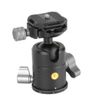 Testa a sfera compatta TESTA-60 con manopole di bloccaggio pan.