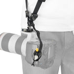 PRO 2N1 STRAP con il PRO CLIP e fotocamera sospesa