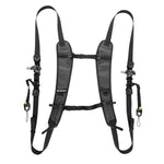 Vista dell'imbracatura doppia Vanguard Pro 2N1 Strap, con strap frontali