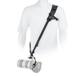 Imbracatura Pro Strap, nero, indossata, vista frontale.