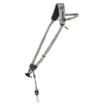 Vista completa dell'imbracatura Vanguard Pro Strap, verde, disteso.