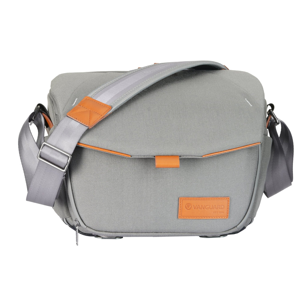 Veo City S36 GY Borsa fotografica grigio per reflex digitali professionali, frontale