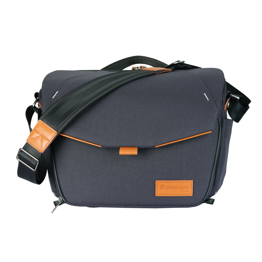 Veo City S36 NV Borsa fotografica blu navy per reflex e obiettivi, lato anteriore