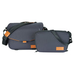 Veo City S36 NV Borsa fotografica blu navy per reflex digitali, con supporto per accessori