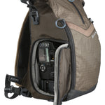 Macchina fotografica nella borsa a spalla kaki Vanguard Reno 34KG