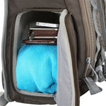 Oggetti nella borsa a tracolla marrone Vanguard Sedona 43KG