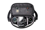 CSC Borsa fotografica Veo Select 22S BK con fotocamera DSLR e obiettivi