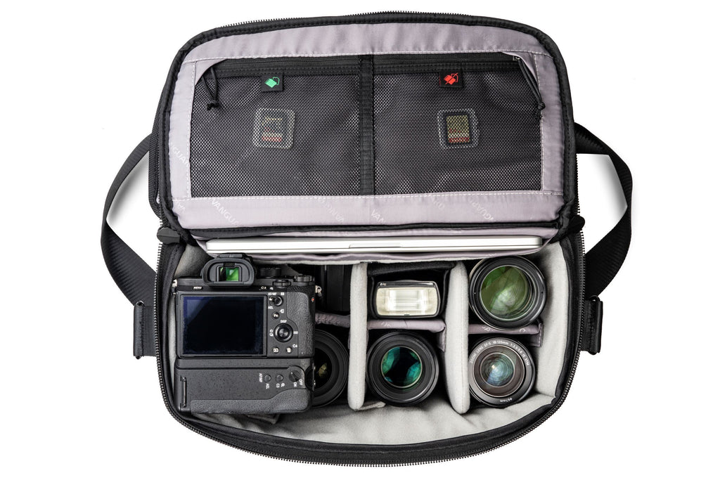 Veo Select 36S BK Borsa da fotoreporter per fotocamera e obiettivi CSC