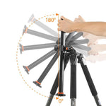 Vanguard Alta Pro 263AP 3way Tripod Posizioni della colonna del treppiede