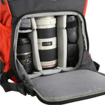 Macchina fotografica e lenti nel Vanguard Reno 45OR Camera Backpack