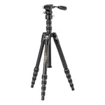 Veo 3T 235AP Treppiede professionale con testa a 2 vie. Convertibile in un monopiede. Alta stabilità e fabbricazione CNC per una lunga durata. Estensione minima
