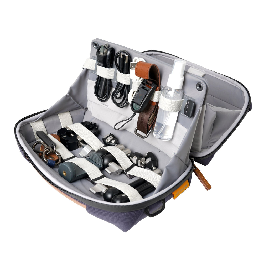 Veo City TP28 NV, borsa a tracolla con apertura a 180º per accessori vlogging
