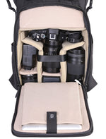 Zaino fotografico Veo GO 37M BK con fotocamera e attrezzatura