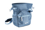 Vanguard Veo Flex 18M BL borsa fotografica blu aperta, angolo sinistro