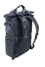 Zaino per macchina fotografica nero Vanguard Veo Flex 43M BK, dietro a sinistra